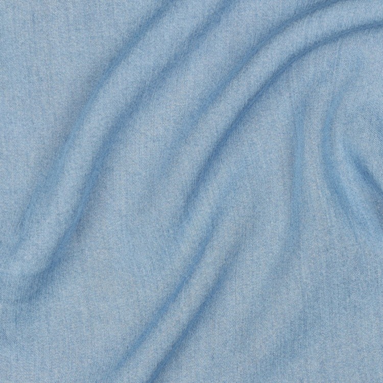 Tissu gabardine - Jean fin bleu clair