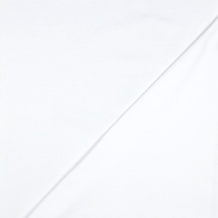 Tissu jersey biologique - uni Blanc