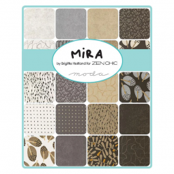 Charm pack - Jelly Roll - Collection Mira by Brigitte Heitland pour Zen chic