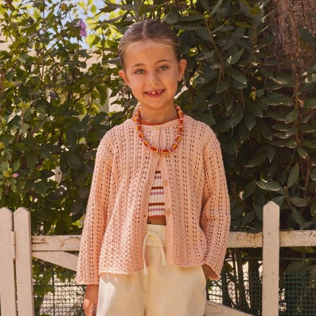 Kit de tricot - Gilet ajouré - Fair Cotton