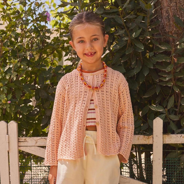 Kit de tricot - Gilet ajouré - Fair Cotton