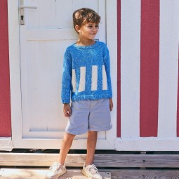 Kit de tricot - Pull rayures - Puro Cotone