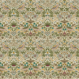 Tissu Morris & co. - Lodden - Mini Strawberry Thief