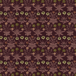 Tissu Morris & co. - Lodden - Daisy fields madder