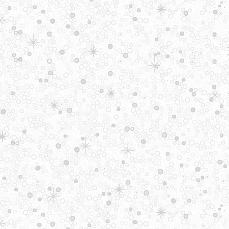Tissu Noël - We love Christmas - Etoile et pois gris