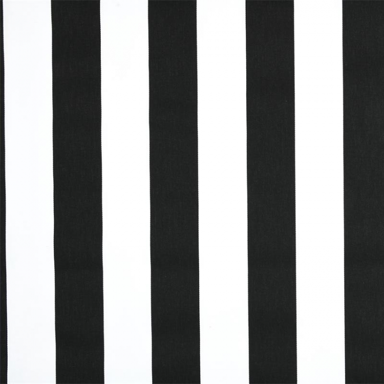 Tissu sergé enduit - Rayure noir et blanc