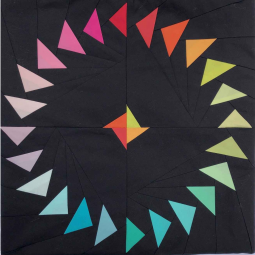 Tuto de patchwork - Coussin cercle chromatique