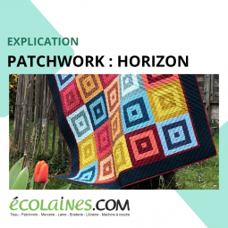 Tuto de patchwork - Plaid horizon