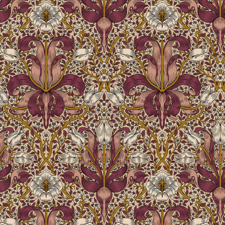 Tissu Morris & co. - Lodden - Barbed Berry