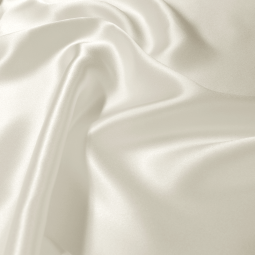 Tissu Soie - Satin écru