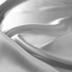 Tissu Soie - Satin gris