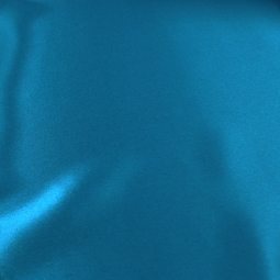 Tissu Soie - Satin bleu canard