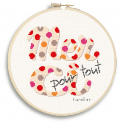 Fiche de broderie Lilipoints - Merci pour tout