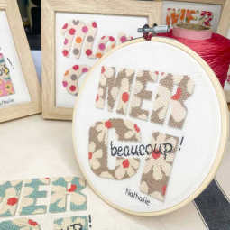 Fiche de broderie Lilipoints - Merci beaucoup
