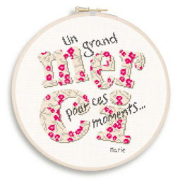 Fiche de broderie Lilipoints - Un grand merci pour ce moment
