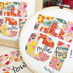 Fiche de broderie Lilipoints - Merci mille fois