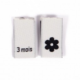 Étiquettes fantaisies Ikatee - Taille bébé 3 mois