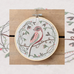 Kit de broderie - L'oiseau des beaux jours