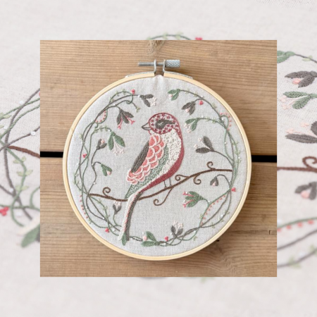Kit de broderie - L'oiseau des beaux jours
