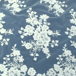 Tissu dentelle - Ricamito écru