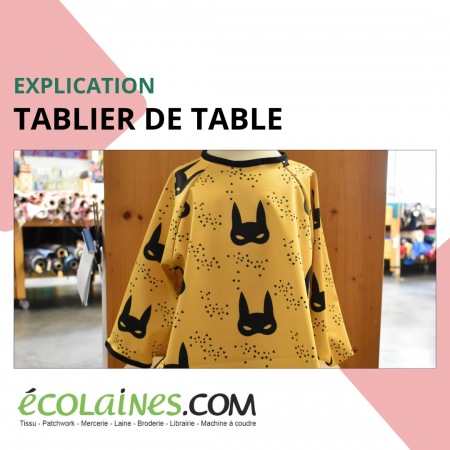 Tuto de couture - Tablier repas enfant