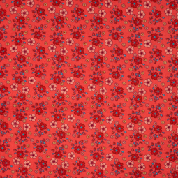 Tissu voile de coton - Josie rouge