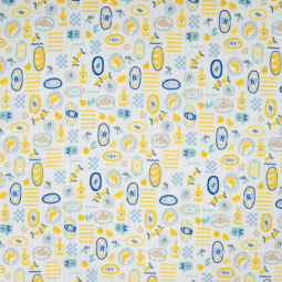 Tissu voile de coton - Assiette d'été