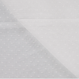 Tissu voile de coton - Plumetis écru