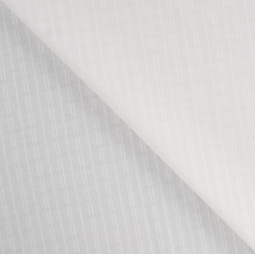 Tissu voile de coton - Piqué et rayure écru