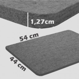 Tapis de repassage rectangle en feutre de laine