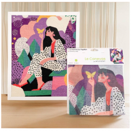 Canevas - La femme au Papillon
