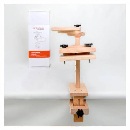 Porte tambour à fixer sur table et organisateur