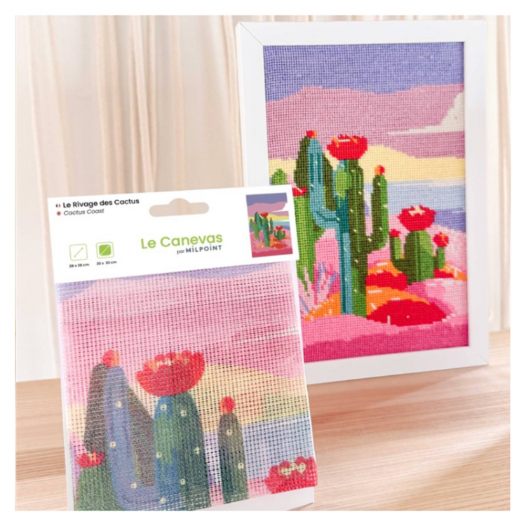 Canevas - Le rivage de cactus