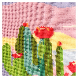 Canevas - Le rivage de cactus