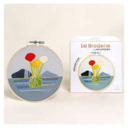 Kit de broderie - Horizon fleuri