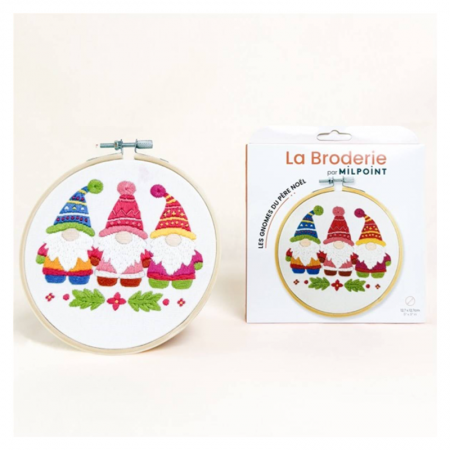 Kit de broderie - Les gnomes du père Noel