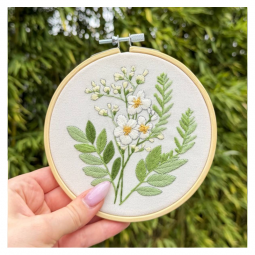Kit de broderie - Achillea ptarmica