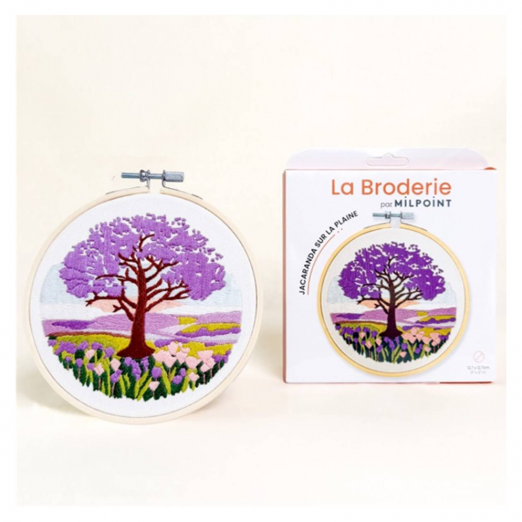 Kit de broderie - Jacaranda sur la plaine