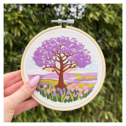 Kit de broderie - Jacaranda sur la plaine