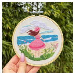 Kit de broderie - Souvenir de plage