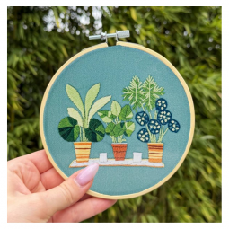 Kit de broderie - Green trio