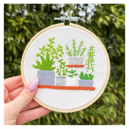 Kit de broderie - Nuances de vert