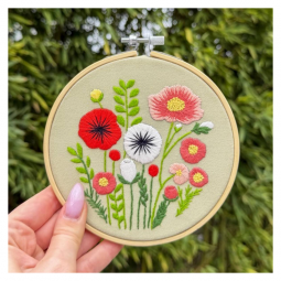 Kit de broderie - Bouquet champêtre