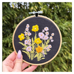 Kit de broderie - Campanule & calendula