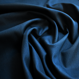 Tissu gabardine fine - Marine