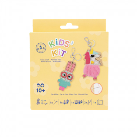 Kit broderie sur bois - Flip et Flap