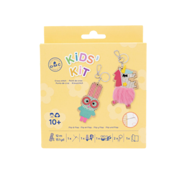 Kit broderie sur bois - Flip et Flap
