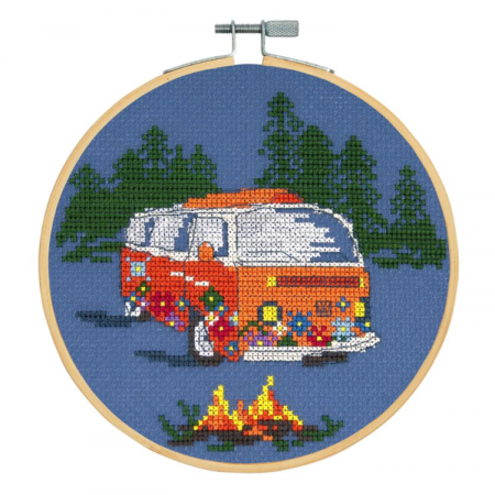 Kit de broderie - Le van orange