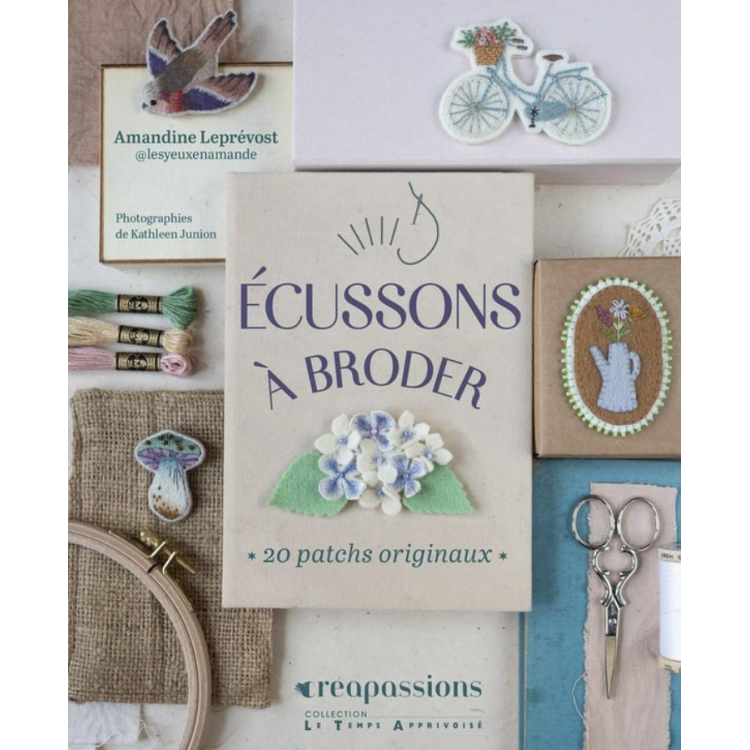 Livre - Écussons à broder les yeux en amande