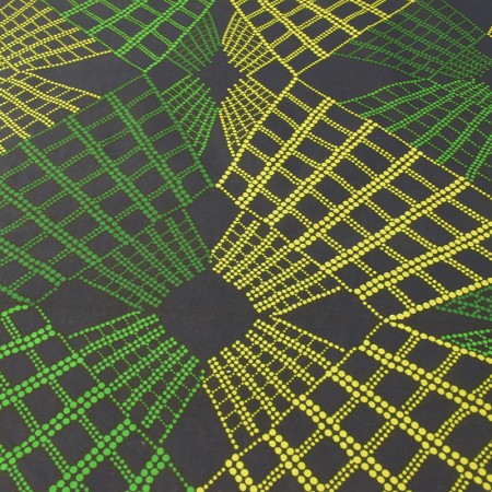 Tissu wax - Vert jaune